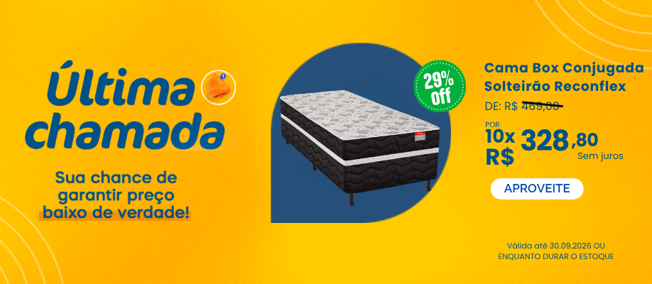 Cama Box Reconflex em Promo&ccedil;&atilde;o